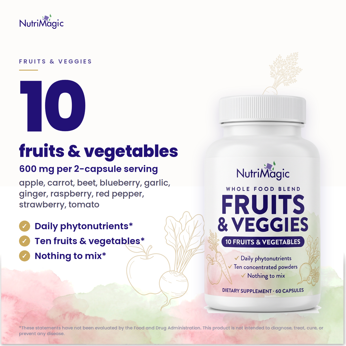 NutriMagic Fruits & Veggies — what people take it for and the key dose