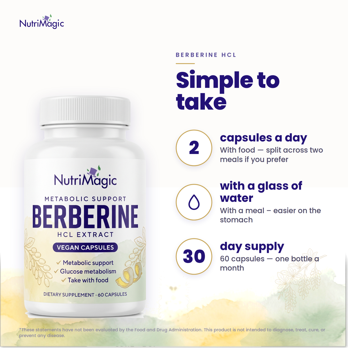 NutriMagic Berberine HCl — how to take it