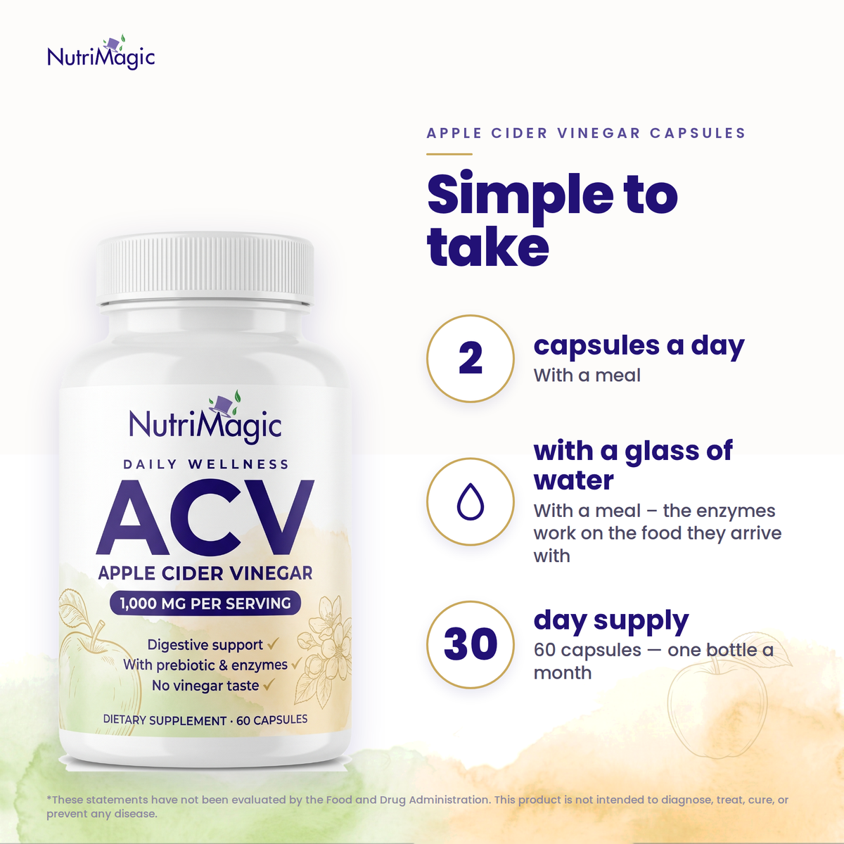 NutriMagic Apple Cider Vinegar Capsules — how to take it