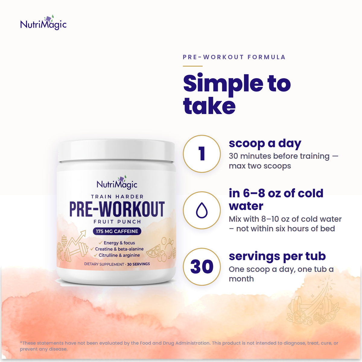 NutriMagic Pre-Workout Formula — how to take it